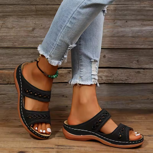 AMELIA | Elegant Comfort Wedge Sandals