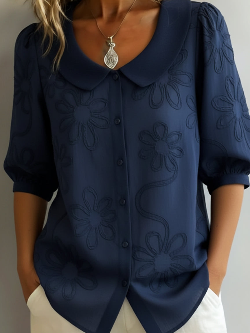 Diane | Graceful Floral Blouse