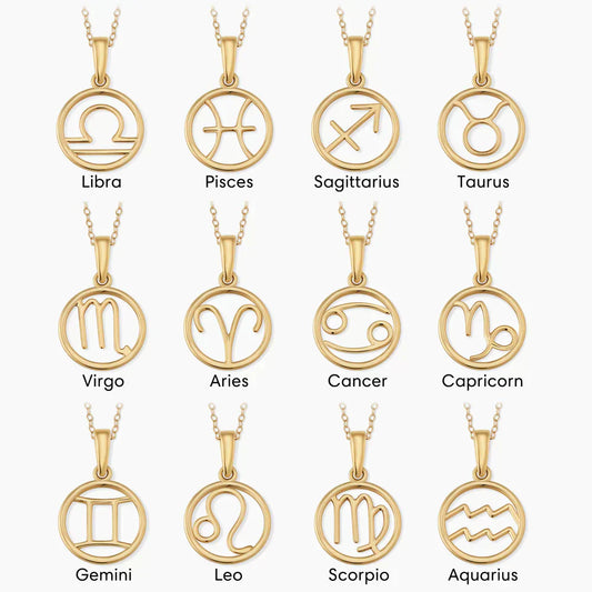 Rosalyette | Zodiac Sign Necklace Gold