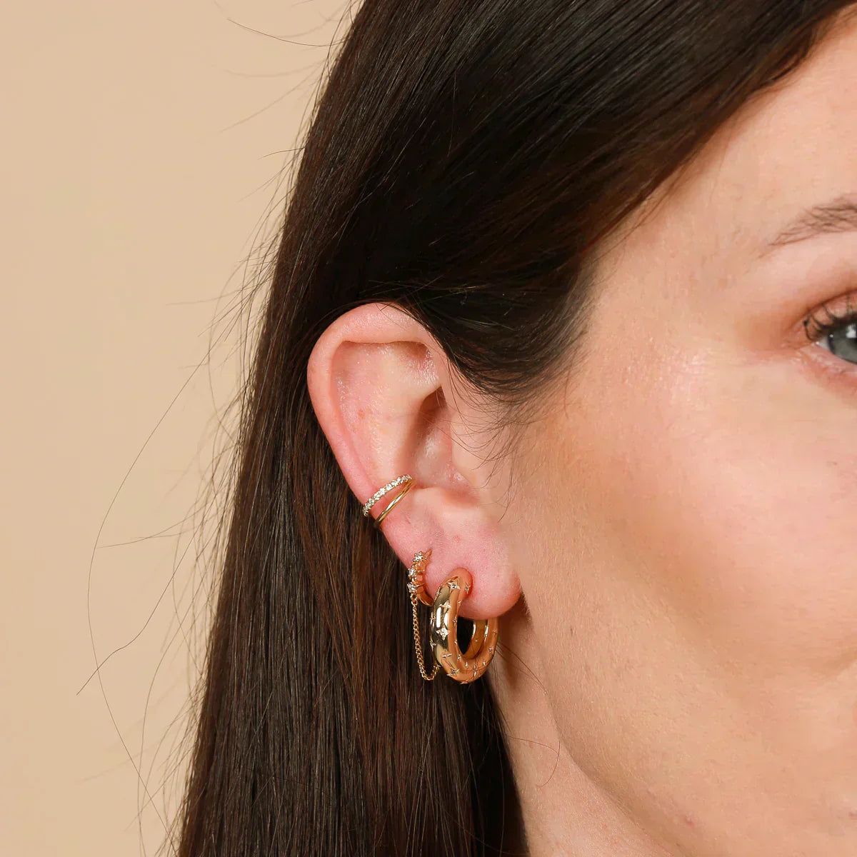 Florenzia | Star Earrings Gold