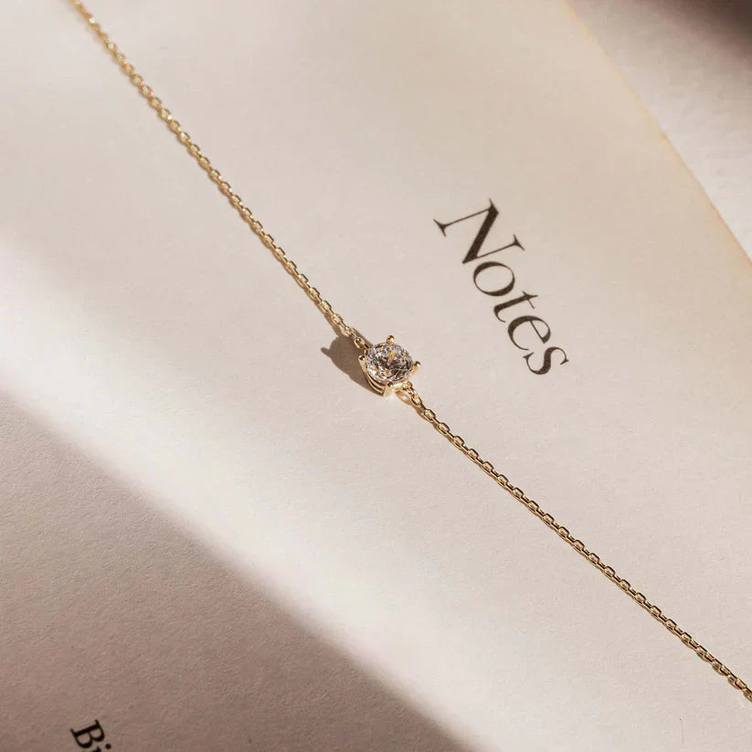 Dalynette | Bracelet with Moissanite Stones Gold