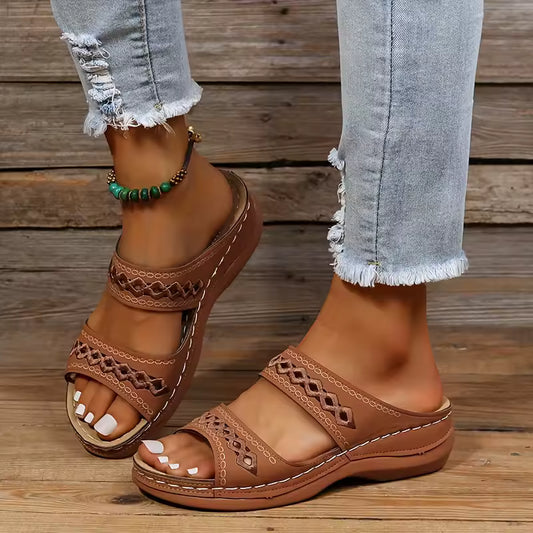 AMELIA | Elegant Comfort Wedge Sandals