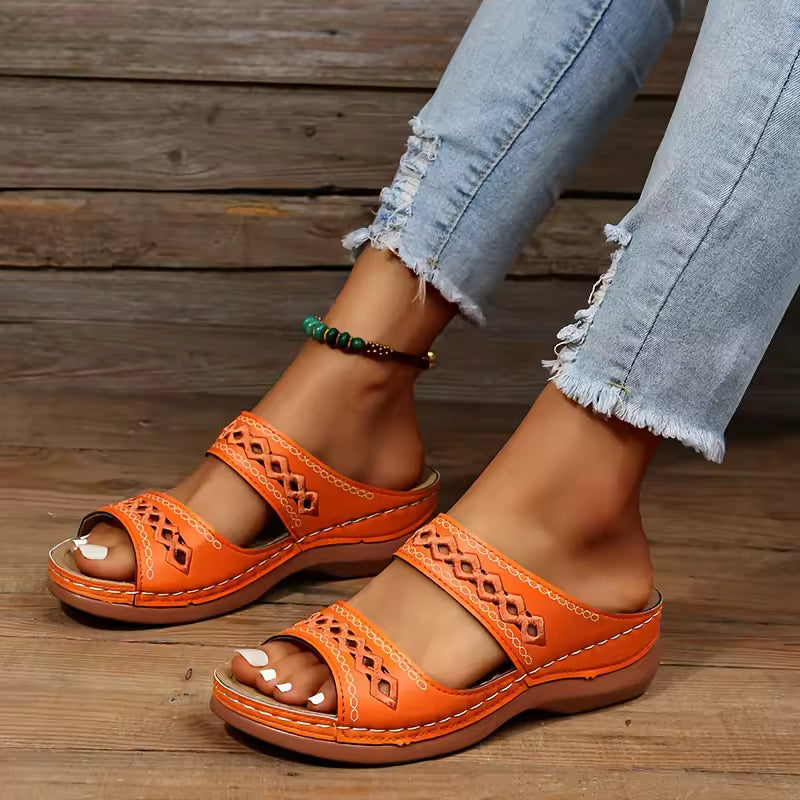 AMELIA | Elegant Comfort Wedge Sandals