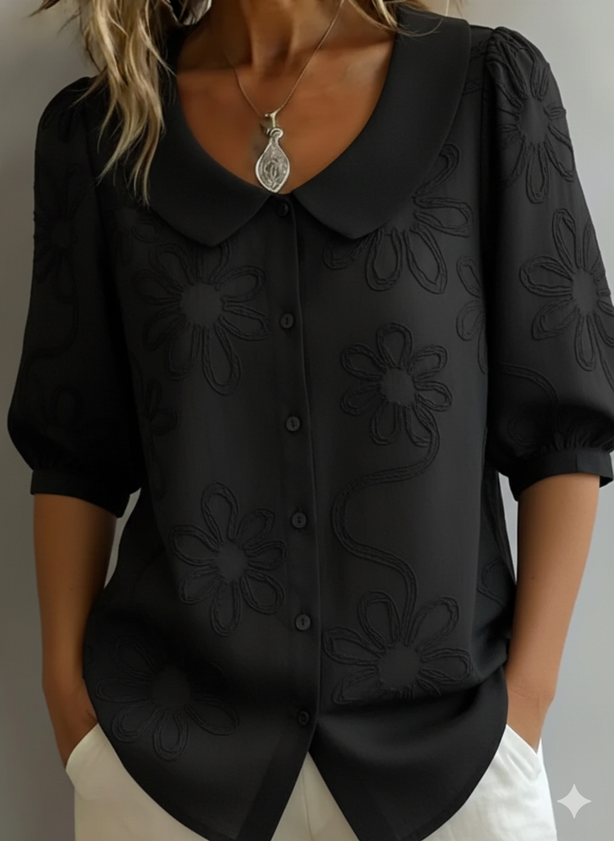 Diane | Graceful Floral Blouse