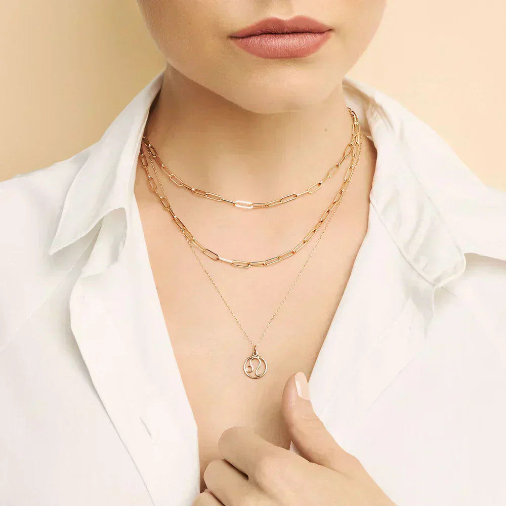 Rosalyette | Zodiac Sign Necklace Gold