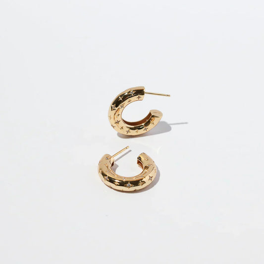 Florenzia | Star Earrings Gold