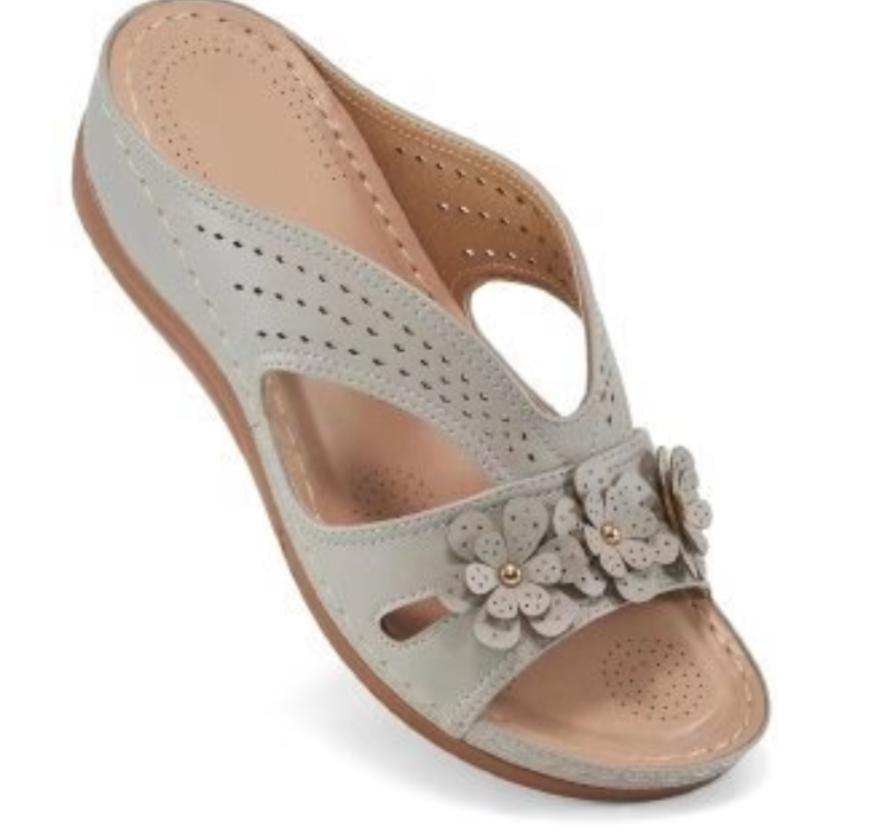 VIENNA | Luxe Floral Wedge Sandals