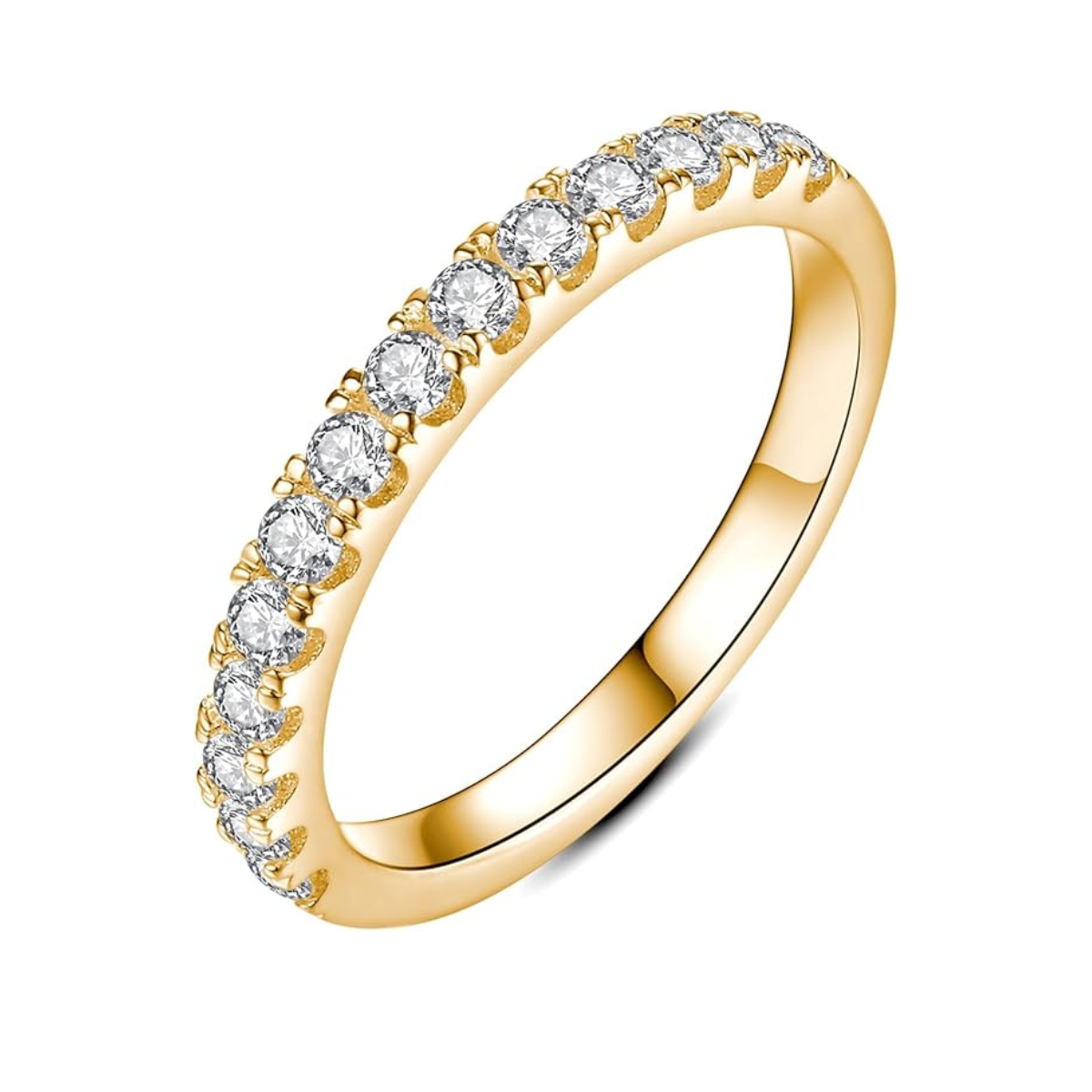 Zariahlene | Diamond Button Ring Gold