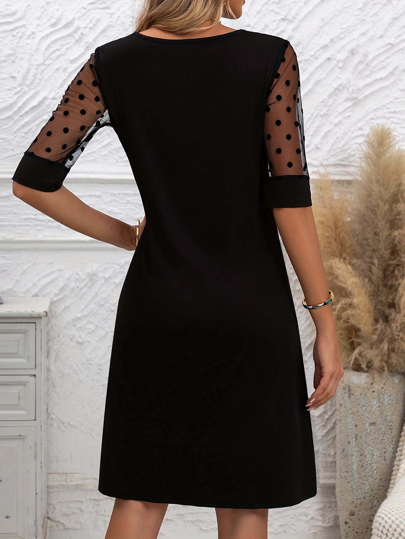 Bella | Black midi dress