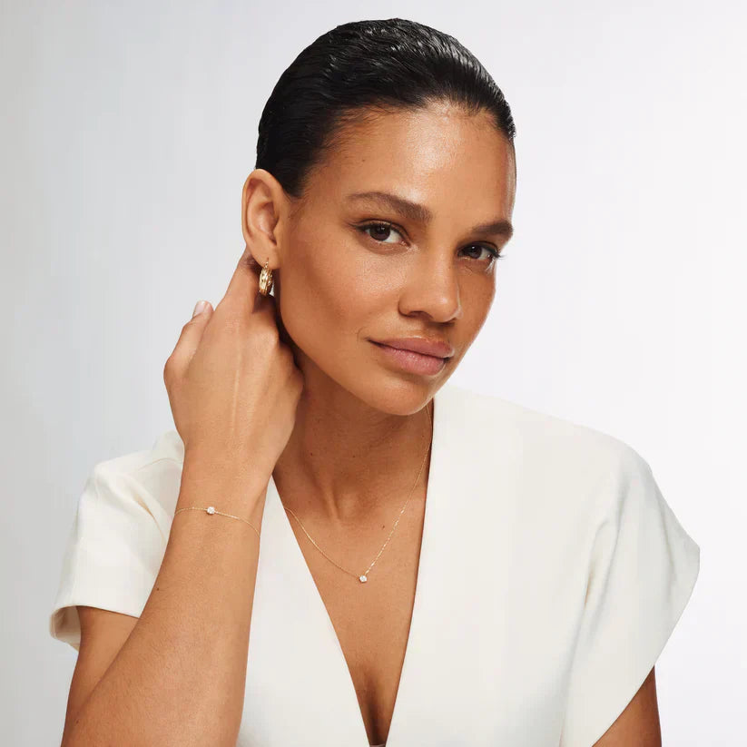 Dalynette | Bracelet with Moissanite Stones Gold