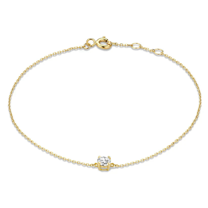 Dalynette | Bracelet with Moissanite Stones Gold