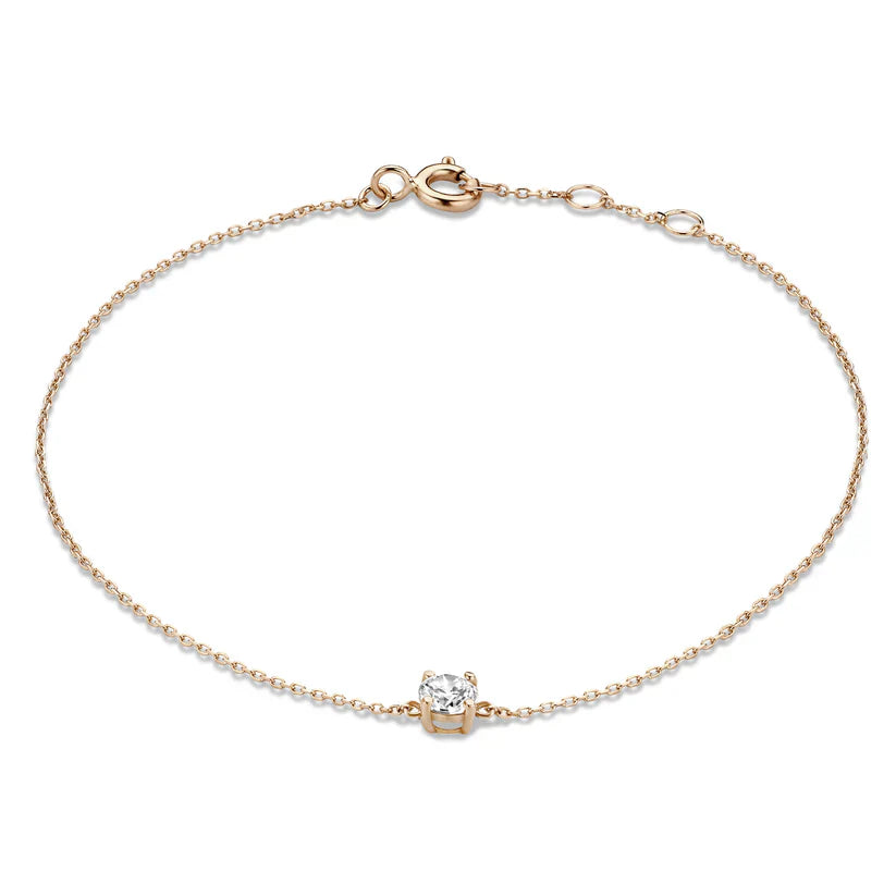 Dalynette | Bracelet with Moissanite Stones Gold