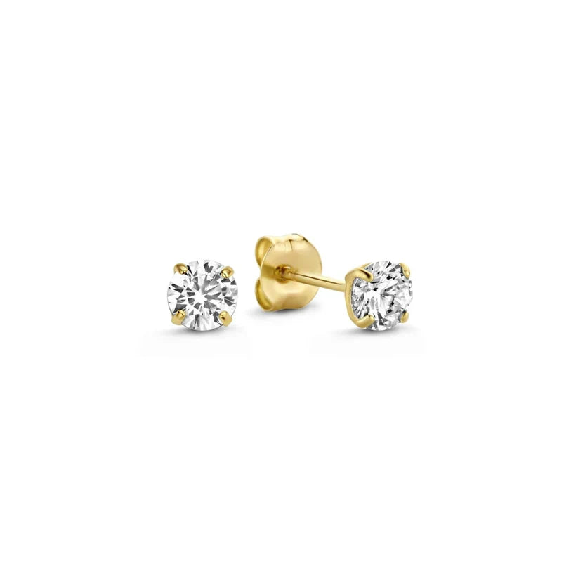 Krizalyssa | Diamond Pendant Earrings Gold